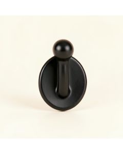 Aspen Branch Wall-Mounted Robe Hook - Black (synthetic illustration; no displayed measurements)
