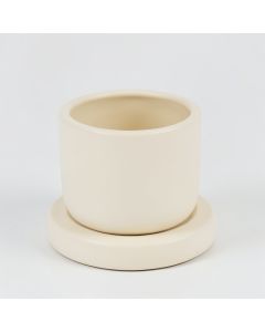 Sage Arc Empty Candle Holder - Cream (synthetic illustration; no displayed measurements)