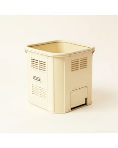 River Bluff Closed Garden Compost Bin - Ivory (synthetic illustration; no displayed measurements)