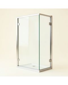 Aqua Ultra 47.75 '' W X 58 '' H Hinged Frameless Tub Door (synthetic illustration; no displayed measurements)