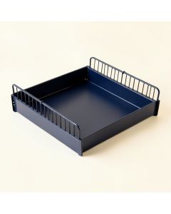 Meadow Dell Empty Under-Desk Cable Tray - Navy (synthetic illustration; no displayed measurements)