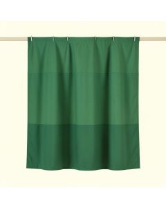 Elm Bend Shower Curtain Hanging Flat From A Plain Rod - Green (synthetic illustration; no displayed measurements)