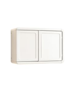 Dawn Arc Wall-Mounted Entry Cabinet (synthetic illustration; no displayed measurements)