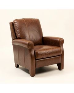 Hooper 38 '' Wide Top Grain Leather Club Chair (synthetic illustration; no displayed measurements)