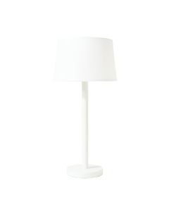 Hazel Branch Floor Lamp With A Plain Fabric Shade - White (synthetic illustration; no displayed measurements)