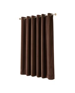 Velvety Solid Room Darkening 100 % Cotton Curtain Panel
