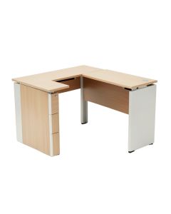 Reversible L-Shape Desk And Chair Set (synthetic illustration; no displayed measurements)