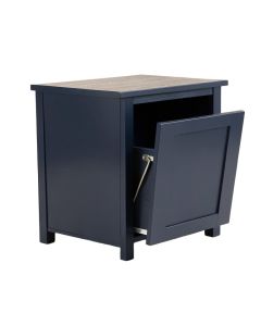 Moss Crest Freestanding Pull-Out Hamper Cabinet - Navy