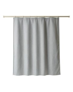 Fern Bridge Shower Curtain Hanging Flat From A Plain Rod - Gray (synthetic illustration; no displayed measurements)