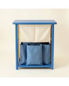 Shore Bluff Laundry Sorting Station With Plain Removable Bags - Blue (synthetic illustration; no displayed measurements)