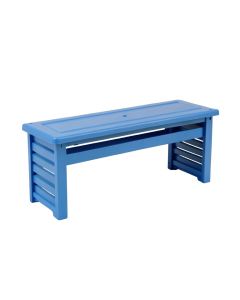 Heath Branch Narrow Outdoor Storage Bench - Blue (synthetic illustration; no displayed measurements)