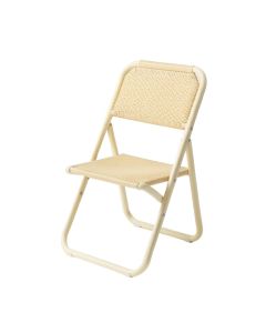 Cliff Branch Folding Outdoor Chair - Cream (synthetic illustration; no displayed measurements)