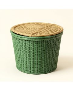 Cedar Arc Laundry Hamper (synthetic illustration; no displayed measurements)