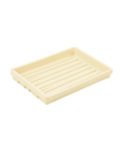 Stone Bluff Empty Under-Desk Cable Tray - Cream (synthetic illustration; no displayed measurements)