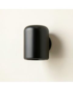 Reed Bluff Wall Sconce Mounted On A Plain Wall - Black (synthetic illustration; no displayed measurements)