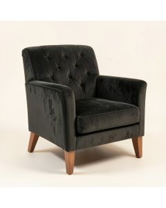Cupp 21 '' Wide Tufted Velvet Side Chair (synthetic illustration; no displayed measurements)