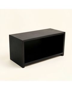 Elm Crest Shoe Storage Bench - Black (synthetic illustration; no displayed measurements)
