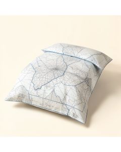 Dedrick Modern Vintage Map Single Duvet Cover (synthetic illustration; no displayed measurements)