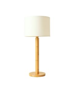 Slate Crossing Floor Lamp With A Plain Fabric Shade - Ivory