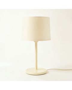 Dune Crest Table Lamp With A Plain Fabric Shade - Cream (synthetic illustration; no displayed measurements)