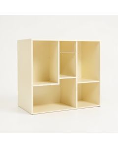 Brook Edge Desktop Shelving Unit - Cream (synthetic illustration; no displayed measurements)