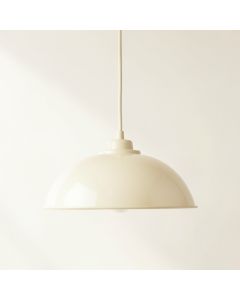Moss Crossing Pendant Light Suspended From One Plain Cable - Ivory (synthetic illustration; no displayed measurements)
