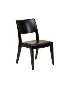 Burchfield Solid Wood Side Chair In Black