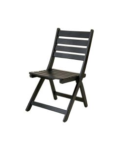 Maple Bend Folding Outdoor Chair - Black