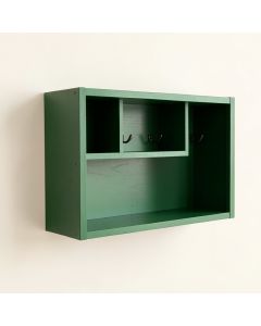 Dawn Bridge Wall-Mounted Entryway Organizer Shelf - Green (synthetic illustration; no displayed measurements)