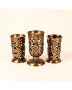 3 Piece Bohemian Iron Votive Set (synthetic illustration; no displayed measurements)
