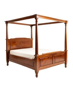 Venice Solid Wood Four Poster Bed (synthetic illustration; no displayed measurements)