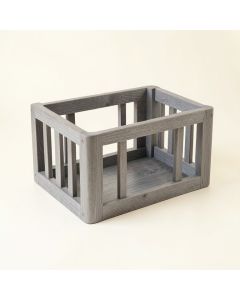 Rowan Branch Empty Furniture-Style Pet Crate - Gray (synthetic illustration; no displayed measurements)