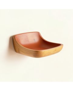 Brook Bend Wall-Mounted Cat Perch - Terracotta (synthetic illustration; no displayed measurements)