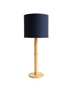Laurel Crest Floor Lamp With A Plain Fabric Shade - Navy (synthetic illustration; no displayed measurements)