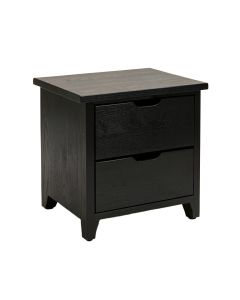Leflore Solid Wood 2 - Drawer End Table With Storage (synthetic illustration; no displayed measurements)
