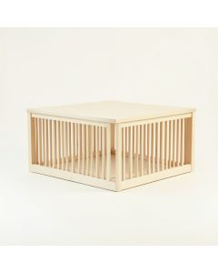 Briar Bluff Empty Furniture-Style Pet Crate - Ivory (synthetic illustration; no displayed measurements)