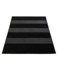 Stone Arc Rectangular Outdoor Rug - Black