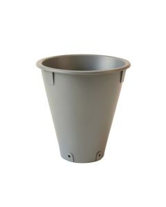 Maple Branch Empty Railing Planter With Integral Brackets - Gray