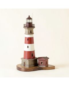 Plainfield Coastal Inspired Lighthouse Stained 2 Piece Sculpture Set (synthetic illustration; no displayed measurements)