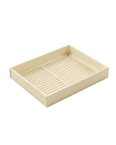 Cove Edge Empty Under-Desk Cable Tray - Ivory