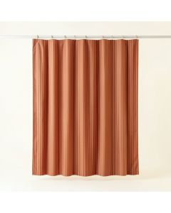 Cliff Arc Shower Curtain Hanging Flat From A Plain Rod (synthetic illustration; no displayed measurements)
