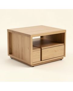 Flaner Floor Shelf Coffee Table With Storage (synthetic illustration; no displayed measurements)