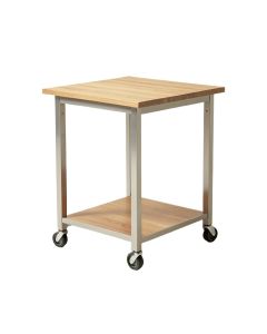 Fresnay Kitchen Cart With Wooden Top
