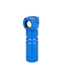 Evelots Compact Magnetic Swivel Hook Super Bright Blue Power Source Led Flashlight