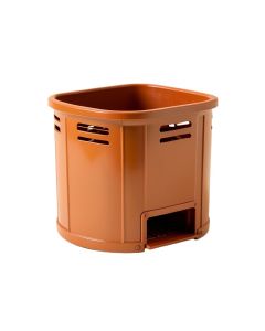 Cliff Bend Closed Garden Compost Bin - Terracotta (synthetic illustration; no displayed measurements)