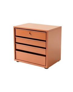 Cedar Bluff Small-Parts Storage Drawer Cabinet - Terracotta (synthetic illustration; no displayed measurements)
