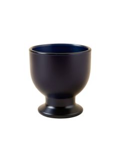 Holly Branch Empty Candle Holder - Navy (synthetic illustration; no displayed measurements)