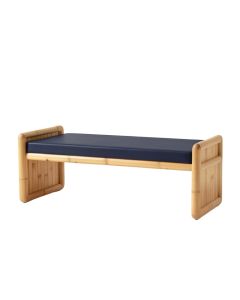 Juniper Arc Indoor Bench (synthetic illustration; no displayed measurements)