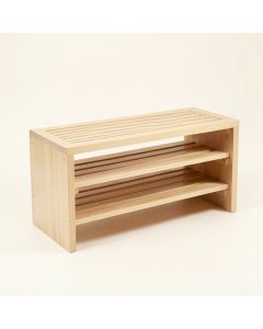 Meadow Canyon Shoe Storage Bench - Beige (synthetic illustration; no displayed measurements)