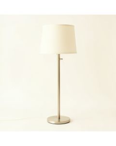 Holly Brook Floor Lamp With A Plain Fabric Shade - Ivory (synthetic illustration; no displayed measurements)